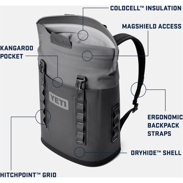 2026 YETI Hopper M12 Rygsækkøletaske 70000002318 - Black